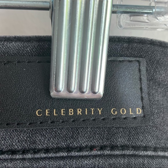Celebrity Gold Black Wash Cropped Pants - Picture 6 of 8